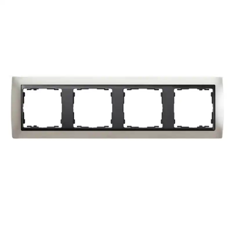 Marco 4 elementos simon 82844-33 aluminio mate