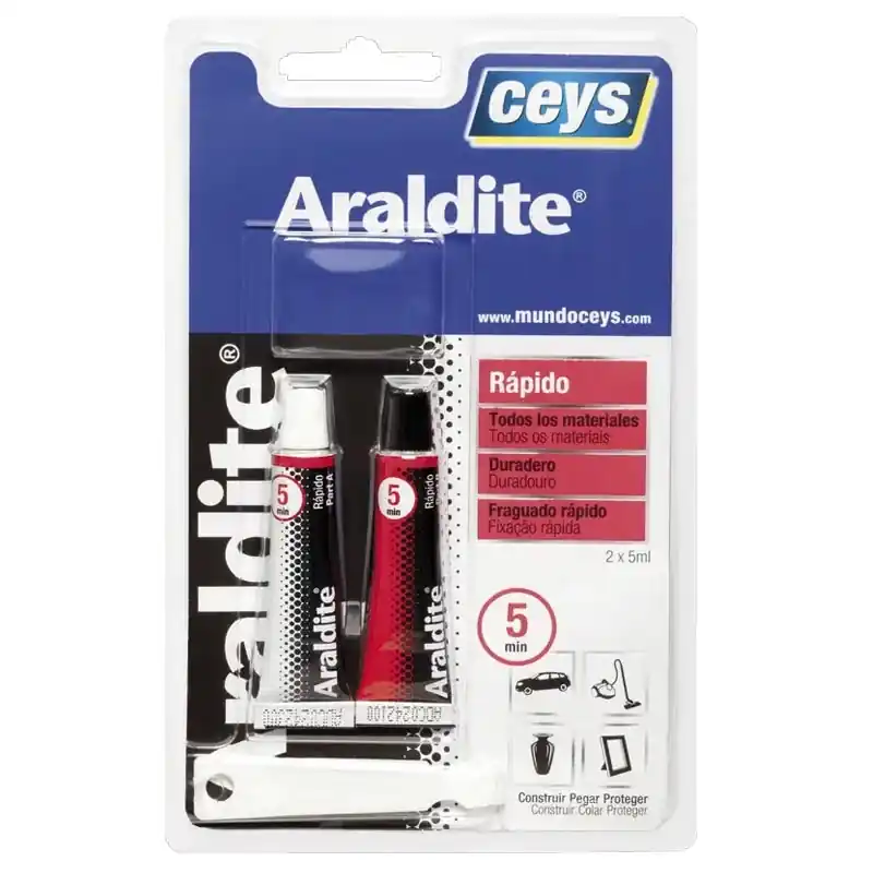 Adhesivo araldite ceys rapido 5+5ml - Pegamento Araldit