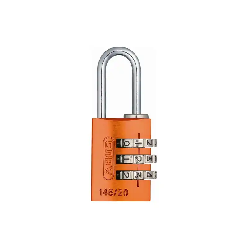 Candado aluminio abus con combinacion 145 naranja - Candados abus