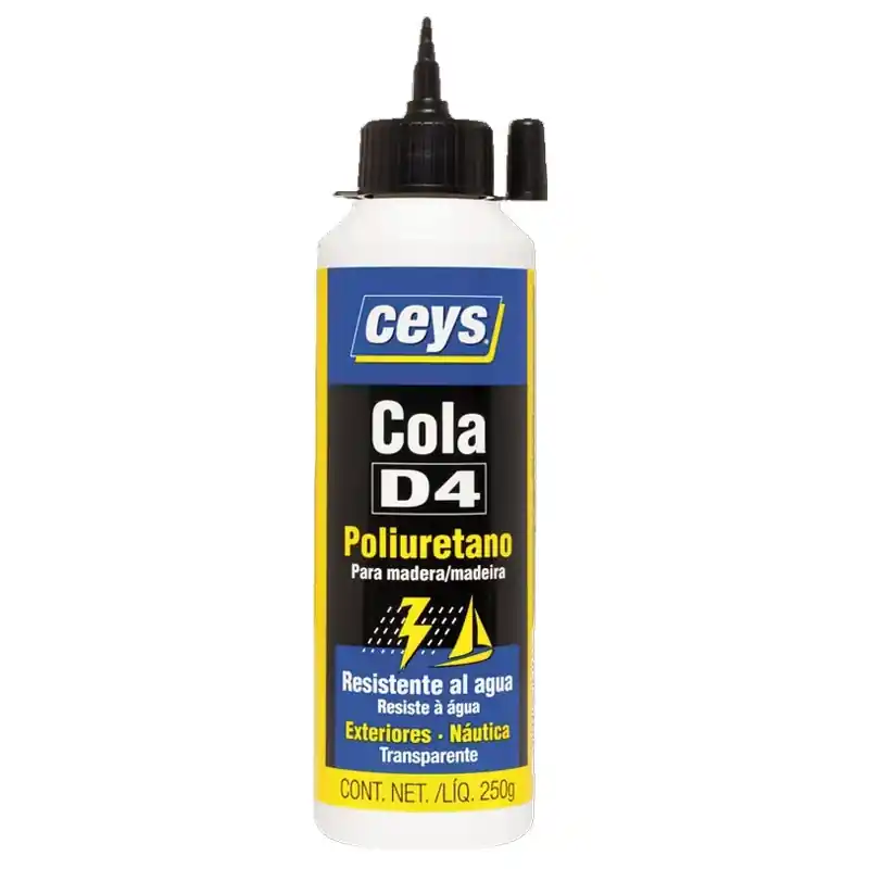 Cola madera ceys d4 poliuretano 250gr - Pegamento de contacto