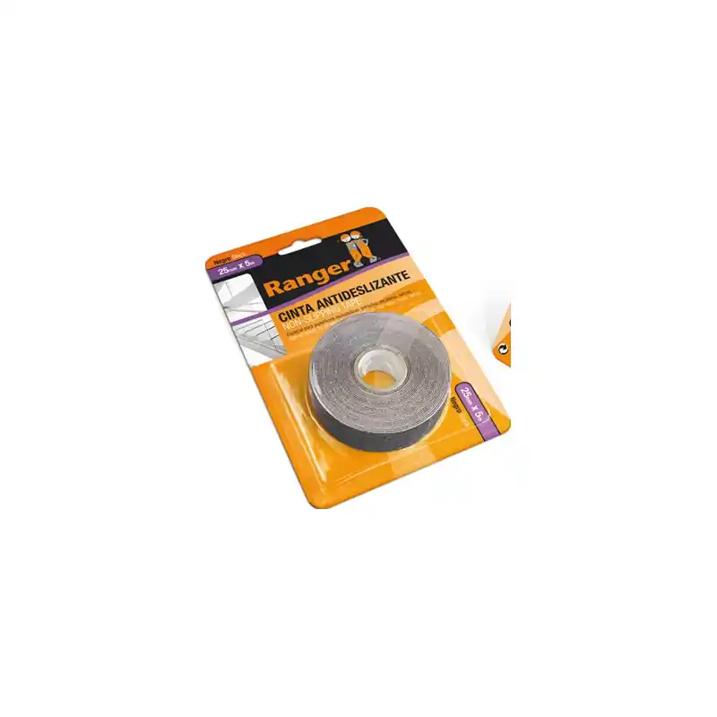 Cinta antideslizante miarco negra 25 mm x 5 metros - Cinta americana