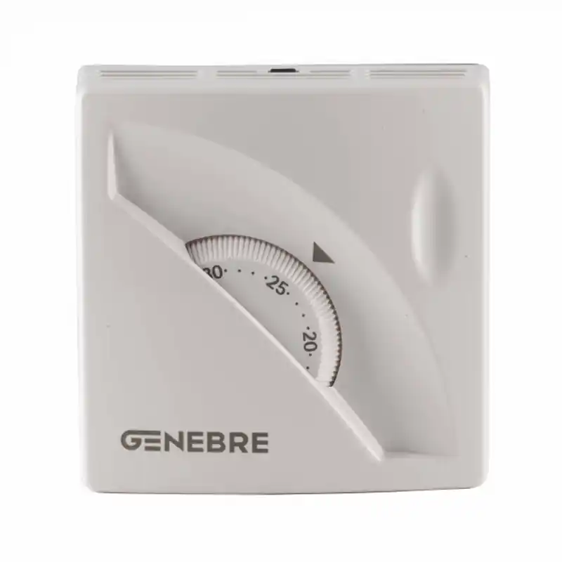 Termostato calefaccion de ruleta 3911 genebre blanco - Termostatos calefacción