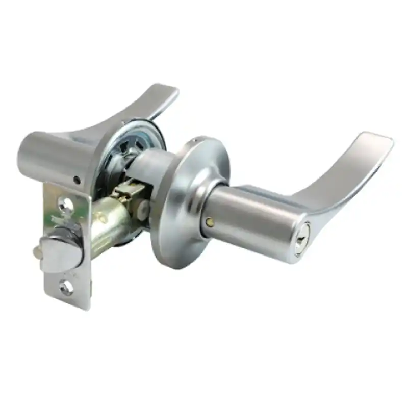 Cerradura tesa 3b00u0 cromo mate manilla con llave - Pomos y manetas Tesa