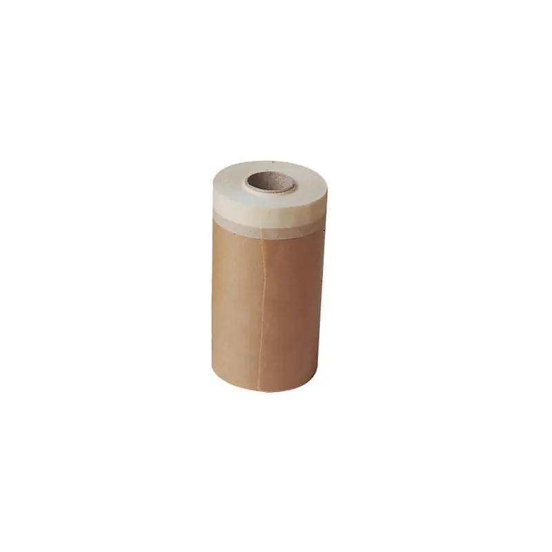 Papel con cinta adhesiva superior kraft 15 cm x 45 m - Plastico protector
