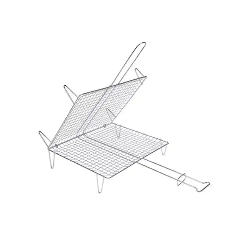 Parrilla pescado zinc 40 x 45 cm sauvic - Parrilla para barbacoa