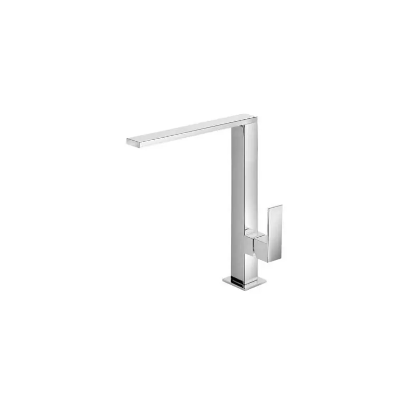 Monomando cocina tres cuadro fregadero vertical plano cromo 1.06.486 - Monomando cocina de repisa