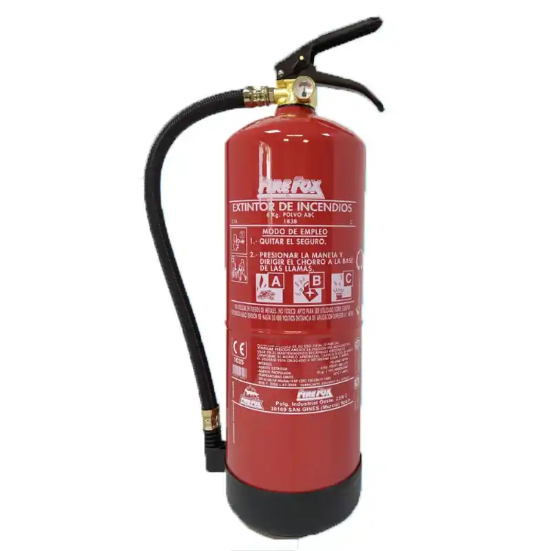 Extintor polvo abc firefox 6kg - Extintores