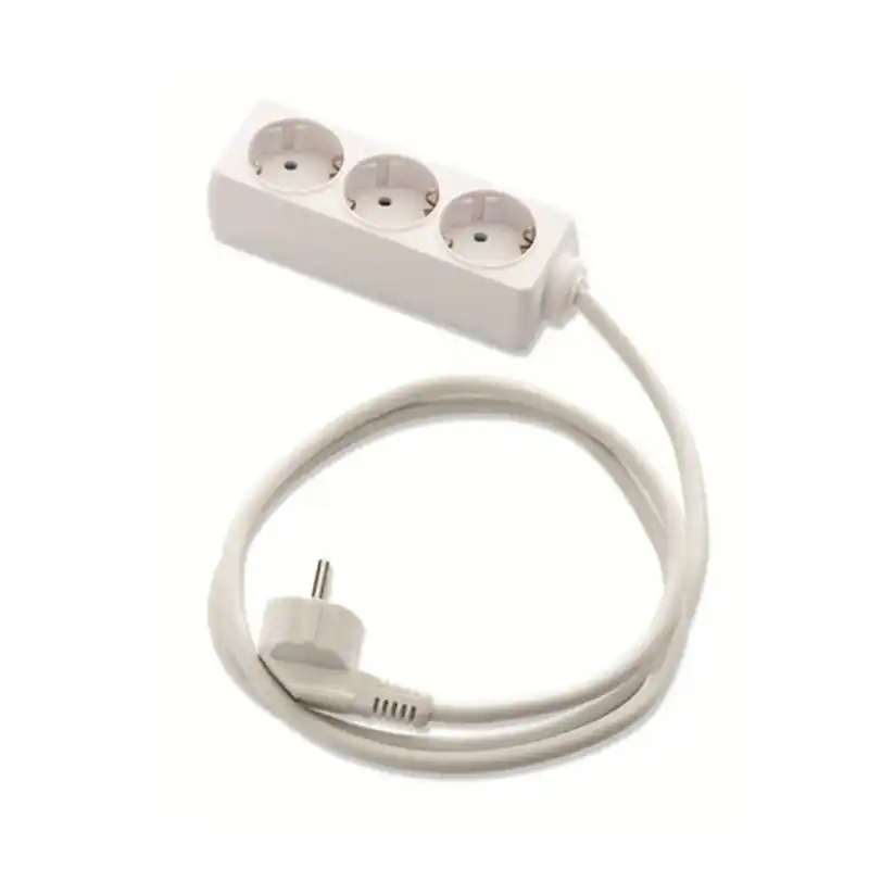 Base enchufe 3 tomas eco sin interruptor 1,5mt - Regletas de enchufes