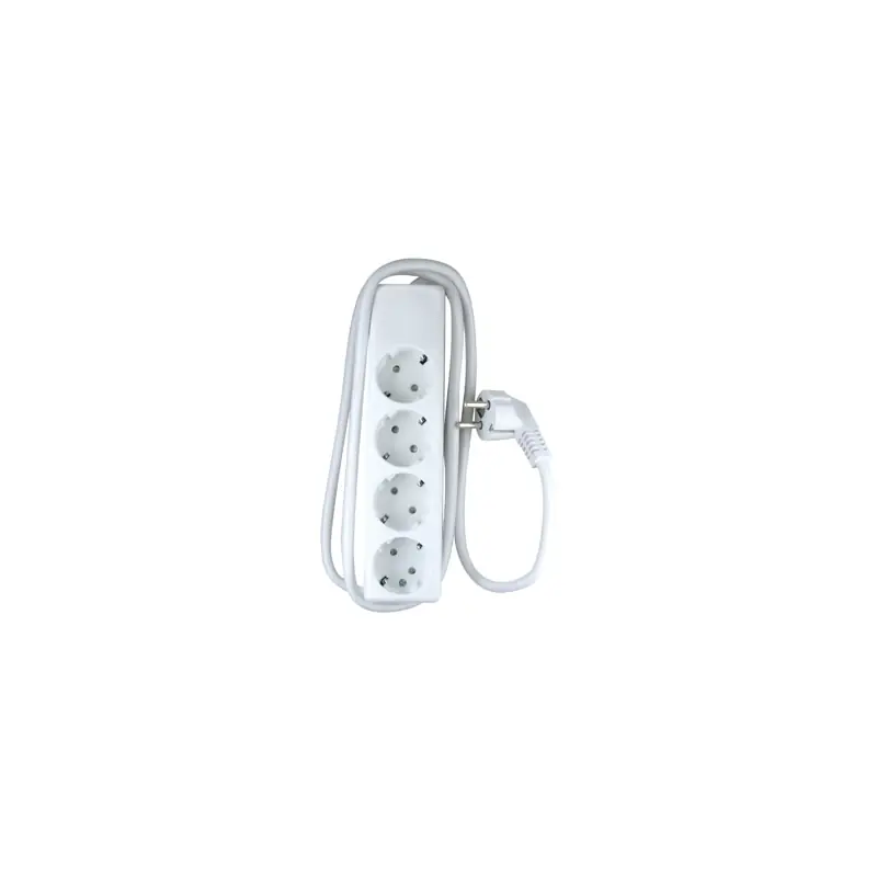 Base enchufe 4 tomas eco sin interruptor 1,5mt - Regletas de enchufes