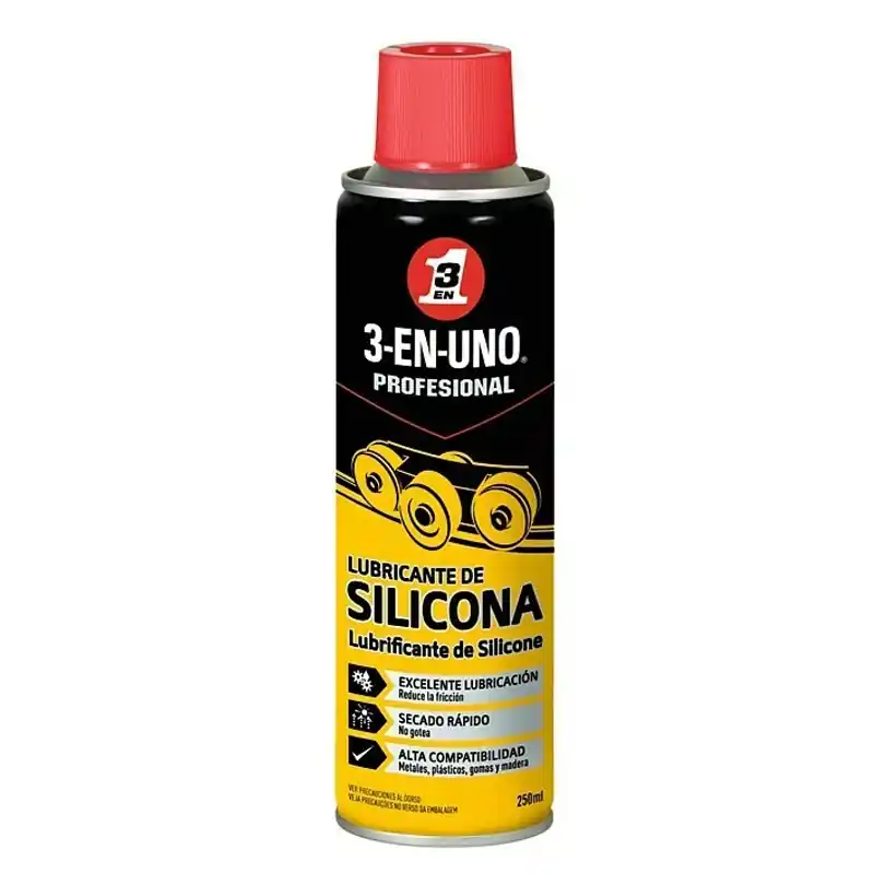Lubricante de silicona 3 en 1 spray 250 ml - Aceites lubricantes