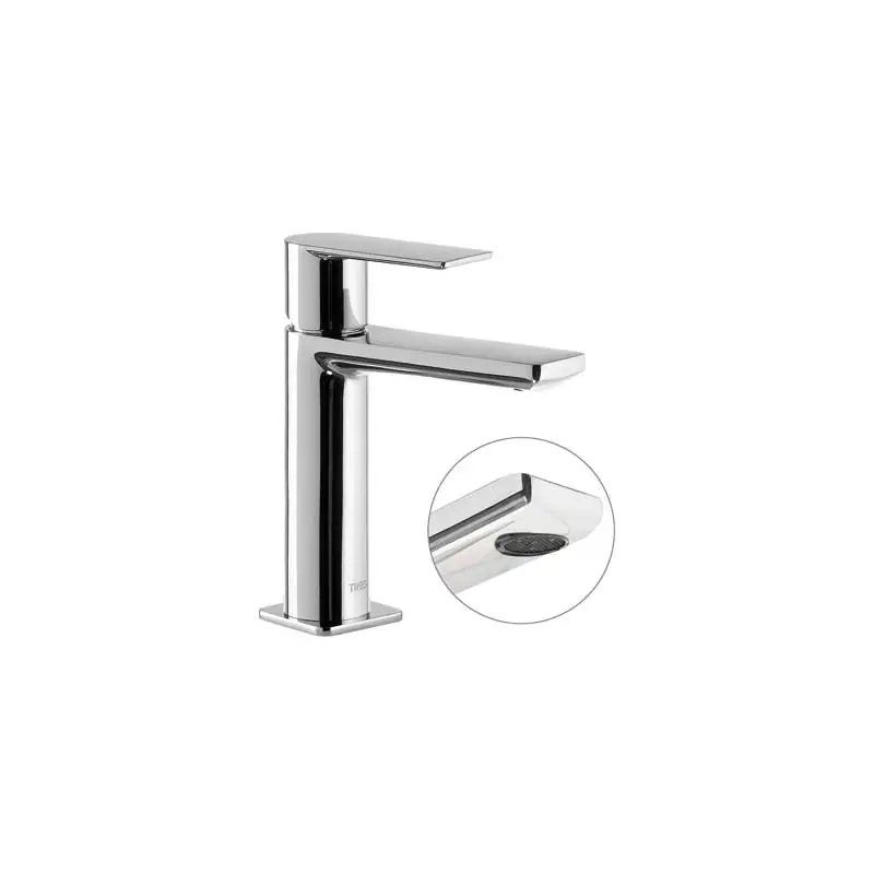 Monomando lavabo tres loft cromo 168mm 20010301 - Griferia Loft-Tres