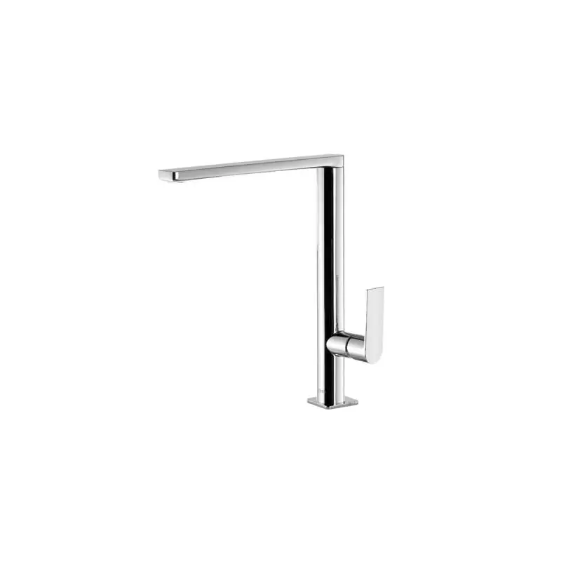 Monomando cocina tres exclusive caño alto acero 20044001ac - Monomando cocina de repisa