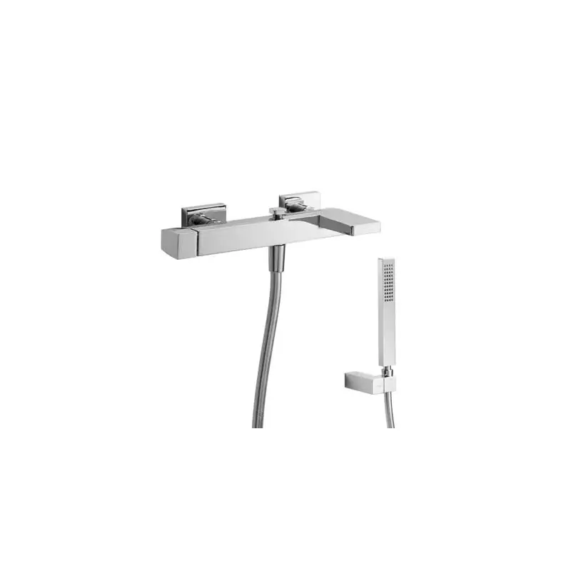 Monomando ducha y bañera slim tres mural 265mm cromo 20217001 - Griferia Slim-Tres