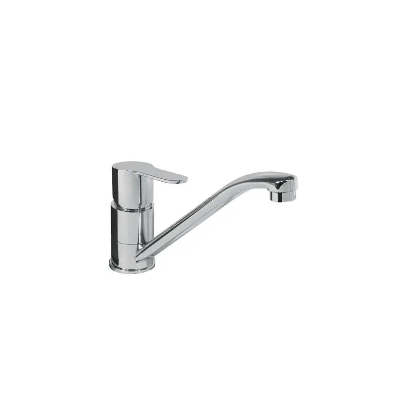 Monomando fregadera tres caño bajo cromo 132 x 230 mm - Monomando cocina de repisa