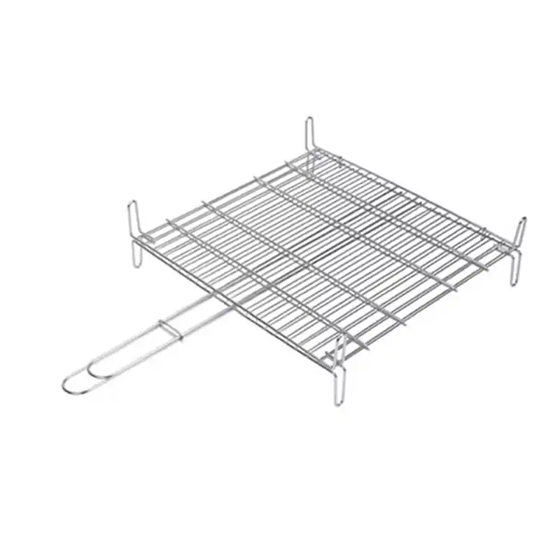 Parrilla doble inoxidable sauvic 18 8 50 x 50 cm - Parrilla para barbacoa