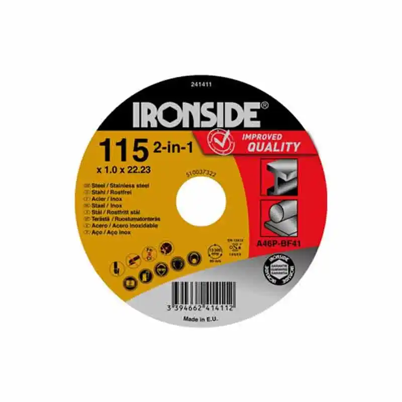 Disco corte acero extraplano ironside 230x3,2x22 mm - Discos para amoladora
