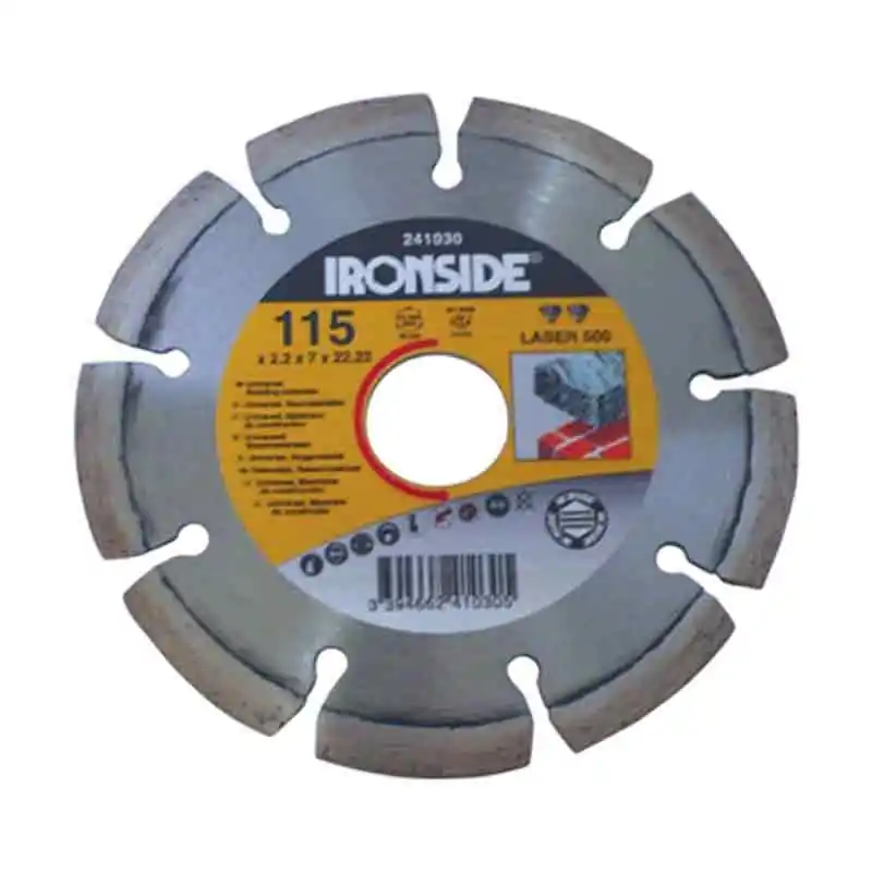 Disco de diamante ironside segmentado laser 500 125 mm - Discos de diamante