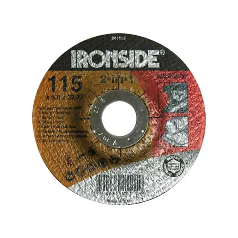 Disco desbaste acero ironside 125x6x22 mm - Discos para amoladora