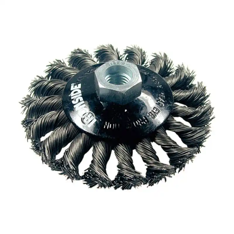 Cepillo acero trenzado ironside para amoladoraø 100 m14 - Cepillos taza