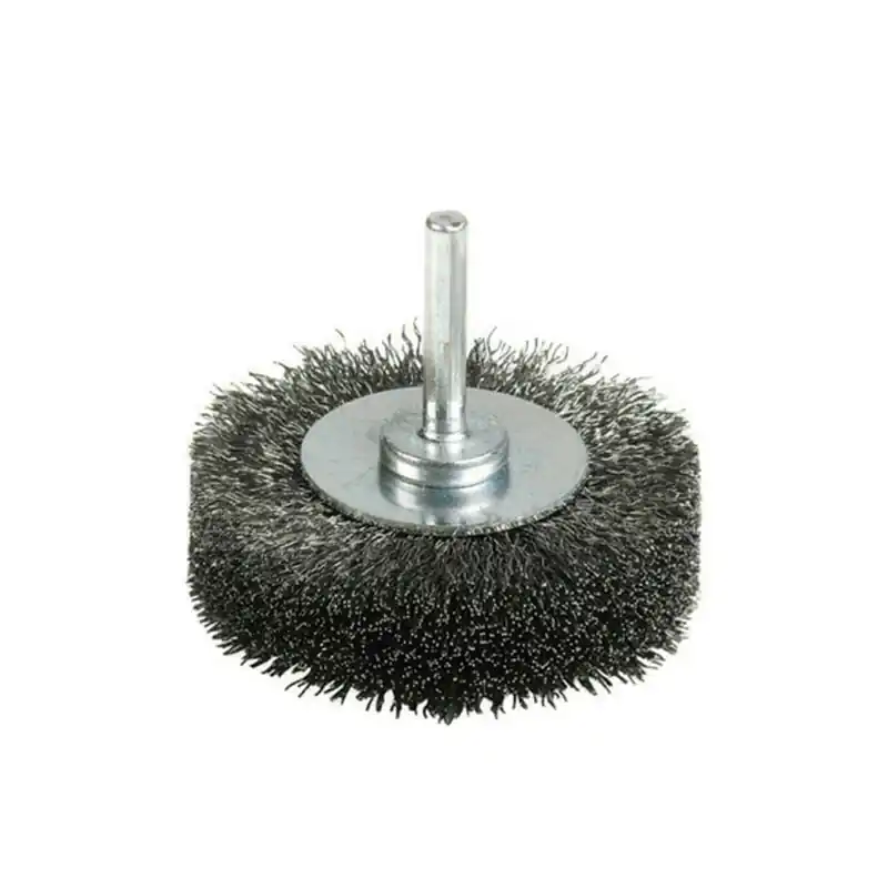 Cepillo acero cardado ironside para taladro ø 70 espiga 6 mm - Cepillos taza