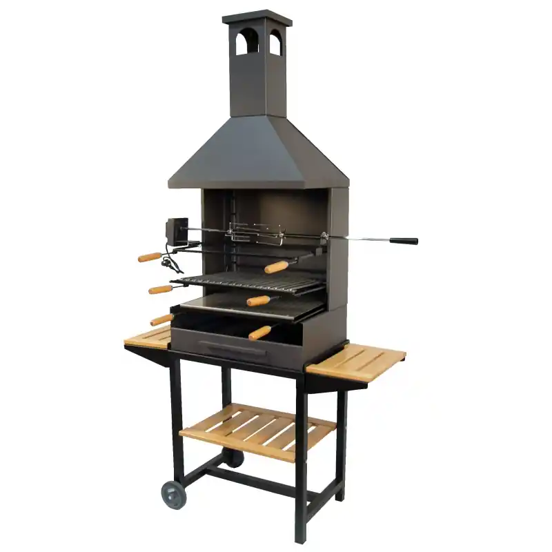 Barbacoa carbon con ruedas imex el zorro 71554 - Barbacoas de carbón