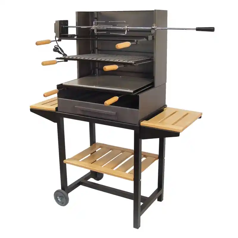 Barbacoa carbon con ruedas imex el zorro 71559 - Barbacoas de carbón