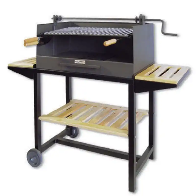 Barbacoa carbon con ruedas imex el zorro 71543 72x40x100 cm - Barbacoas de carbón