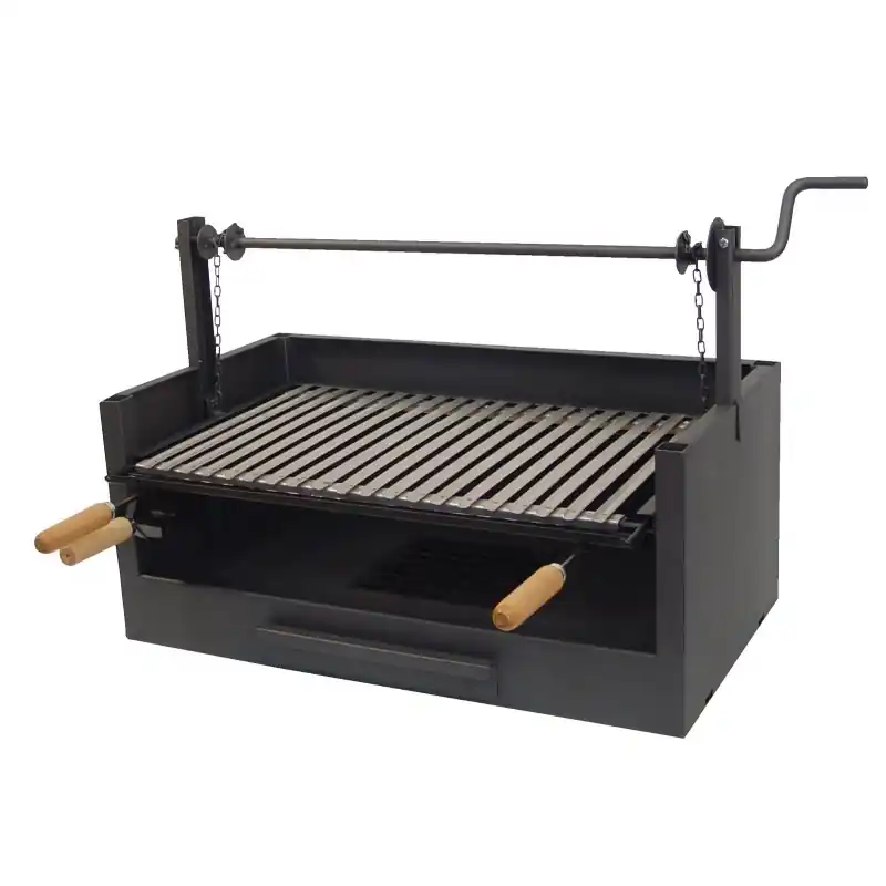 Cajon barbacoa 50x73x40 cm parrilla inox imex el zorro 71509 - Cajón para barbacoa