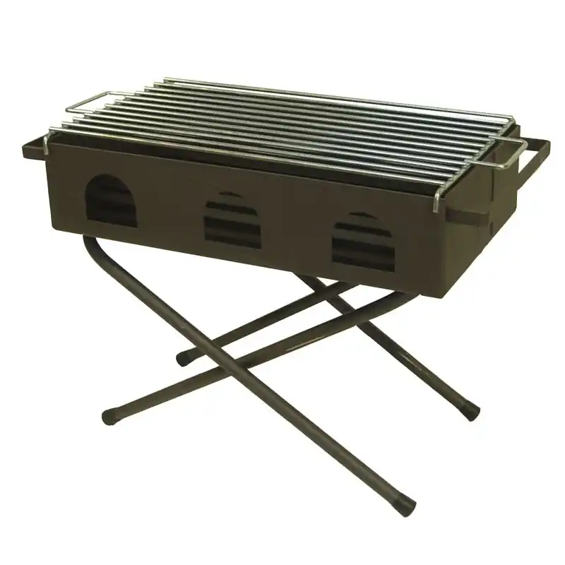 Barbacoa carbon y leña plegable imex el zorro 71445 53x25x37 cm - Barbacoas portatiles