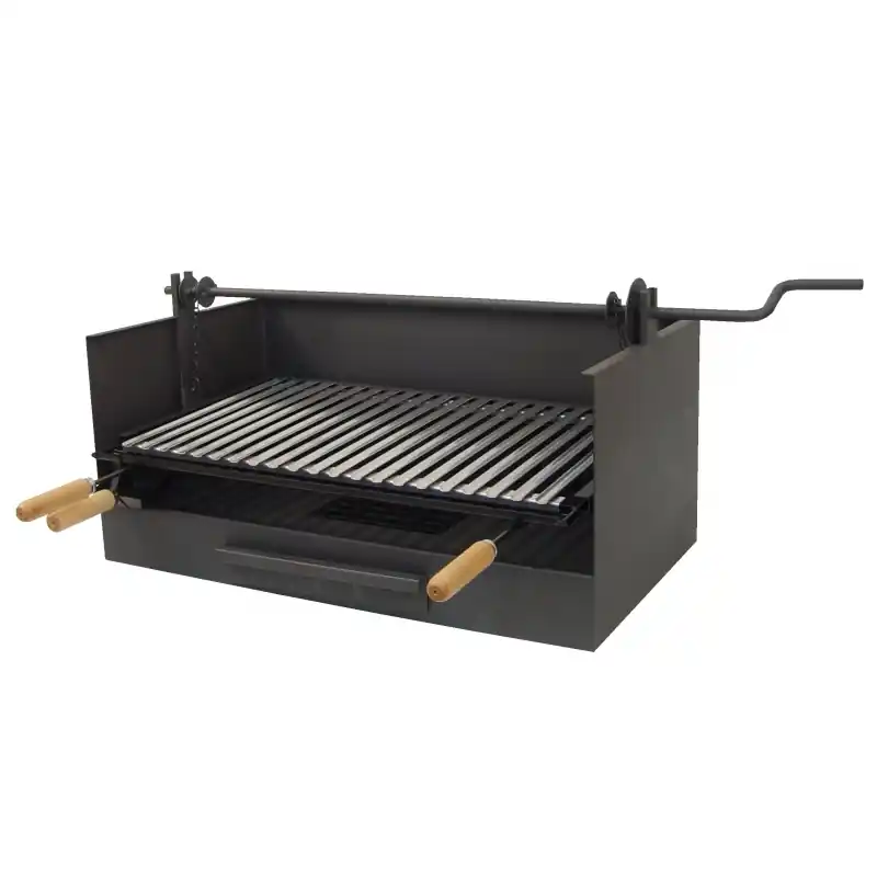 Cajon elevador 72x40x33 cm parrilla inox 71519 - Cajón para barbacoa