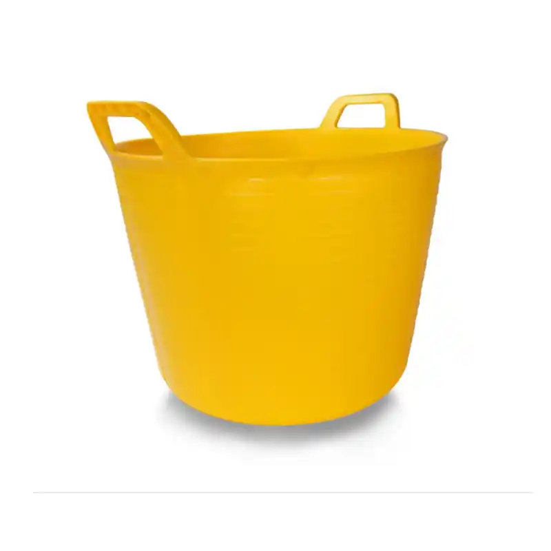 Capazo plastico rubi flextub amarillo mod 3 40l - Capazos obra