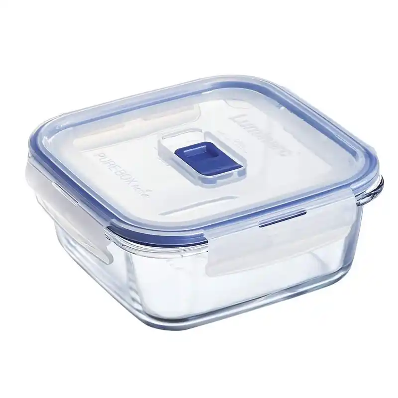 Taper de vidrio cuadrado luminarc pure box active 76cl 13x13x6cm - Taper de cristal