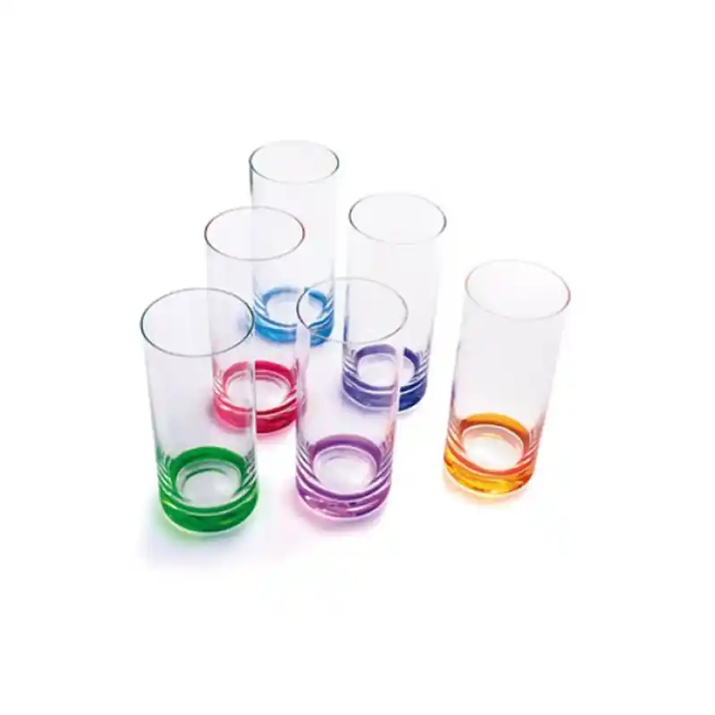 Vaso versa alto color favorit 6 unidades - Vasos de refresco