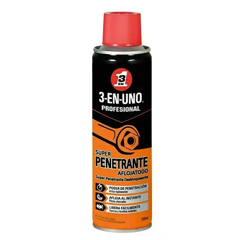 Super penetrante afloja todo 3 en 1 spray 250 ml - Aceites lubricantes