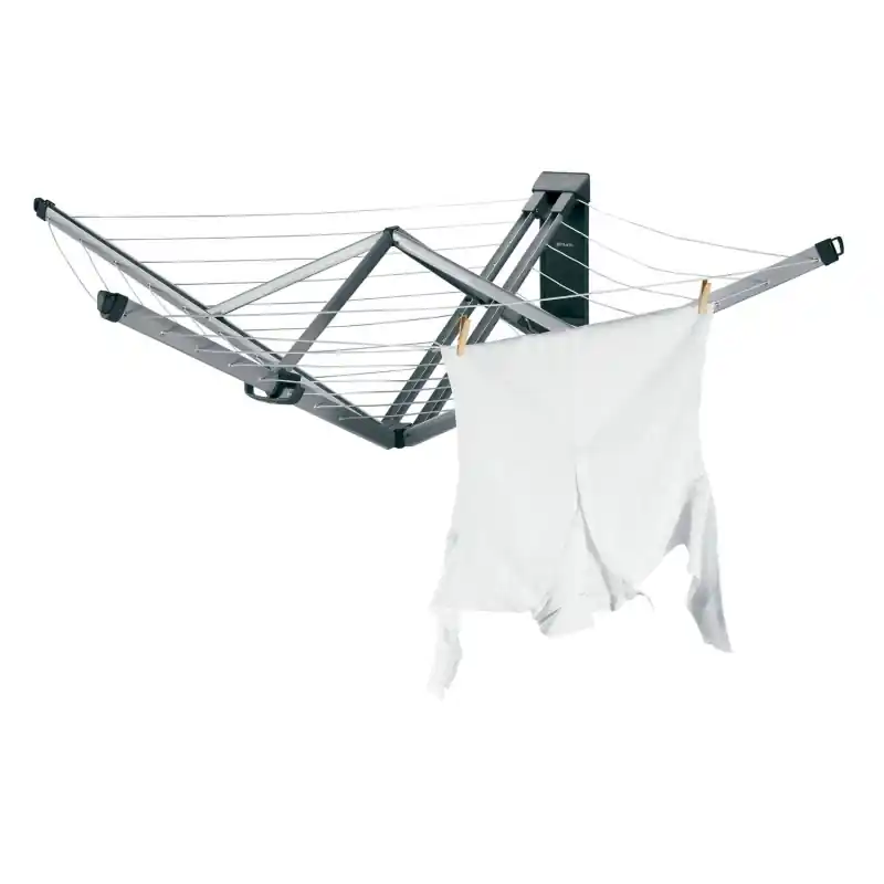 Tendedero plegable brabantia wallfix con funda silver 24m - Tendedero extensible