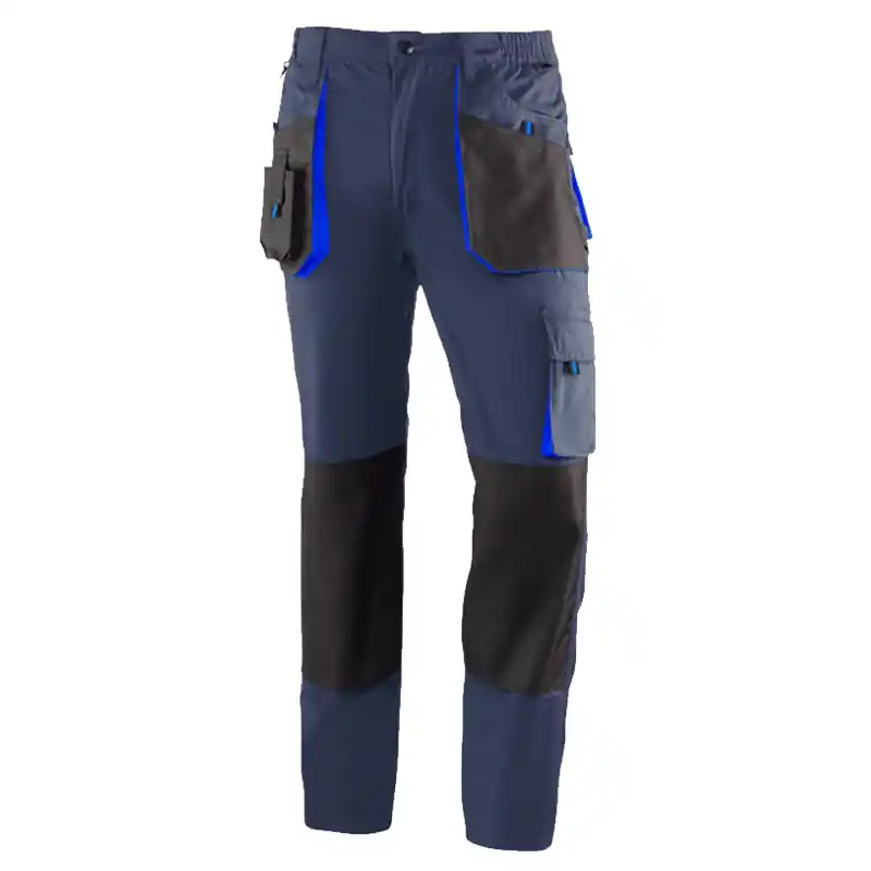 Pantalon multibolsillos juba 981 top range azul talla xxl - Pantalones multibolsillos