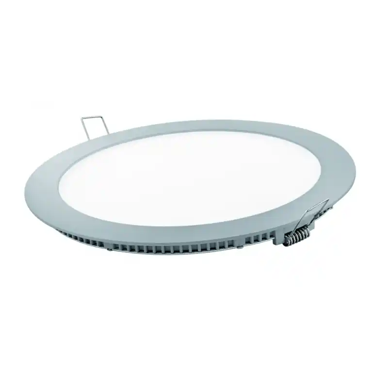 Downlight led matel18w redondo plata luz fria 6400k 1800lm ø225 mm