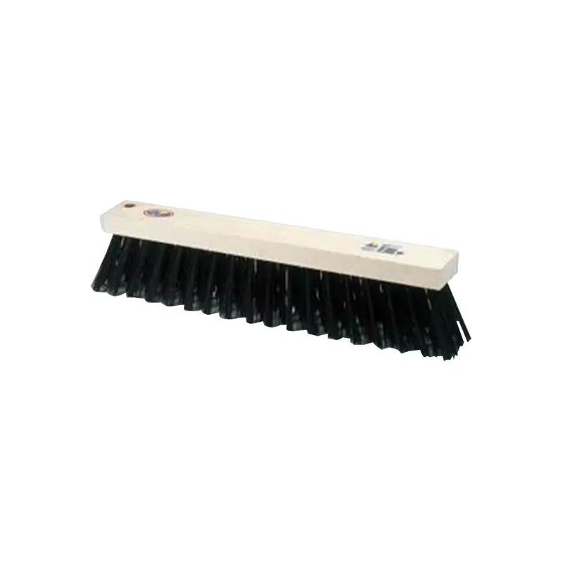 Cepillo barrendero madera fibra negra sin mango 50x6,5cm - 5x22