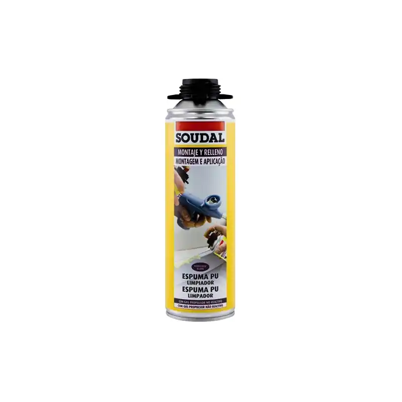 Limpiador de espuma poliuretano soudal 500ml - Espuma de poliuretano