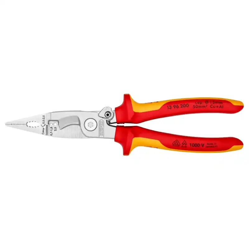 Alicate instalaciones electricas knipex 1396200 20cm - Alicate de electricista