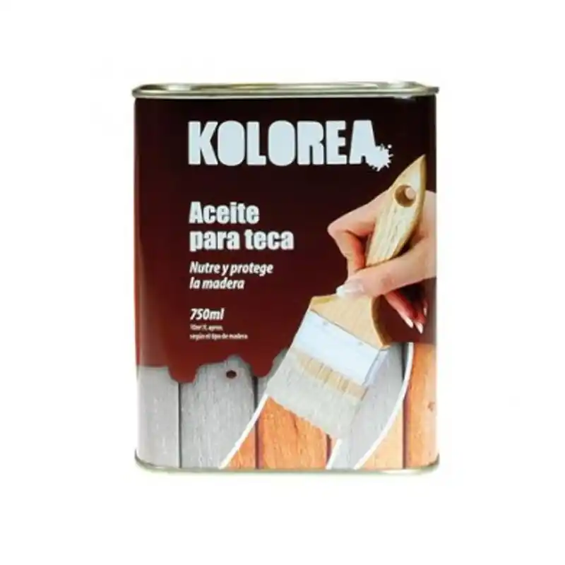Aceite de teca kolorea nutre y protege teca 750ml - Aceite para madera