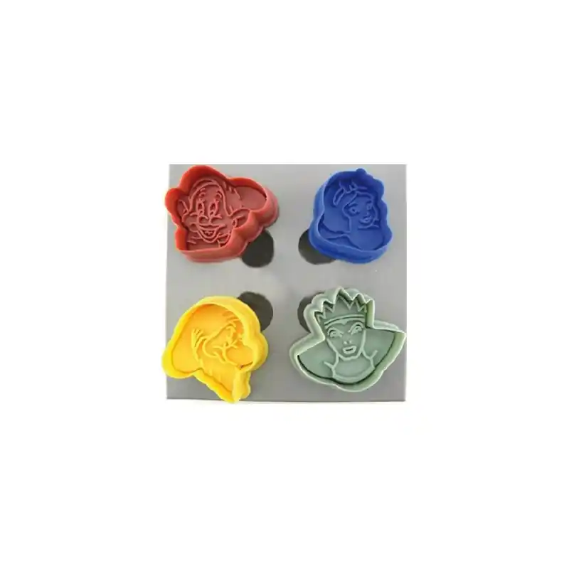 Cortagalletas con expulsor blancanieves - Cortapastas