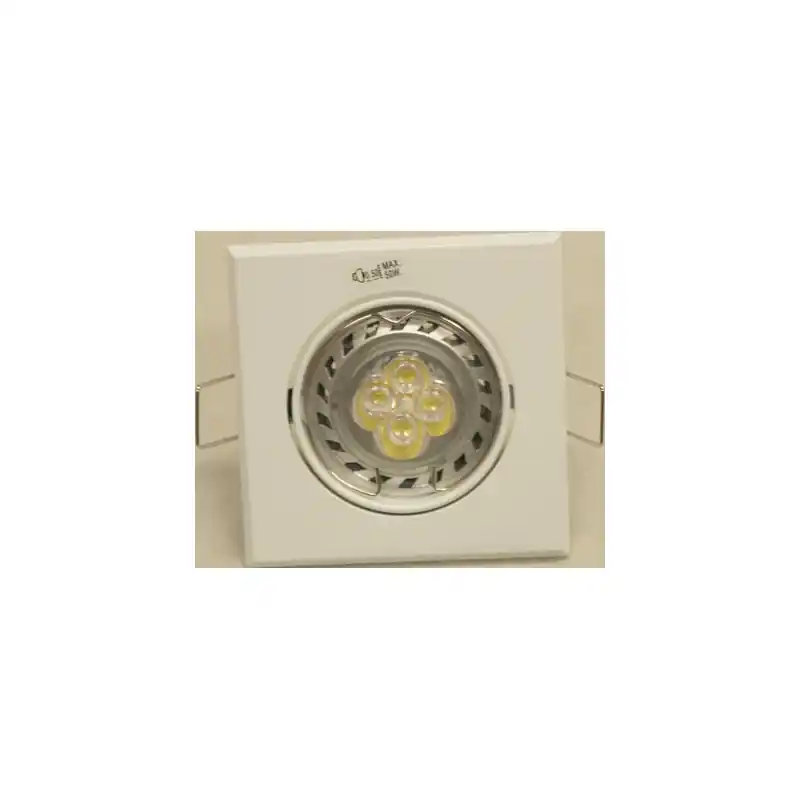 Aro led basculante 5w cuadrado luz fria 6000 k blanco - Aros LED