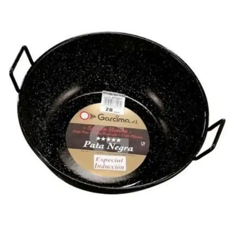 Sarten honda garcima esmaltada 36cm pata negra - Paelleras Garcima