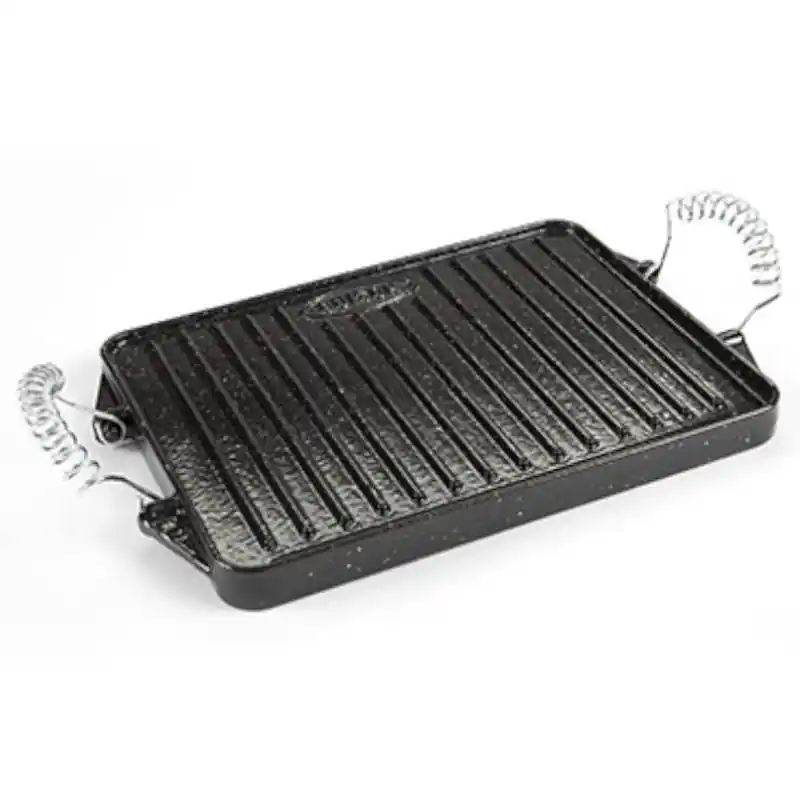 Plancha de hierro fundido garcima esmaltada 24x43cm - Planchas grills