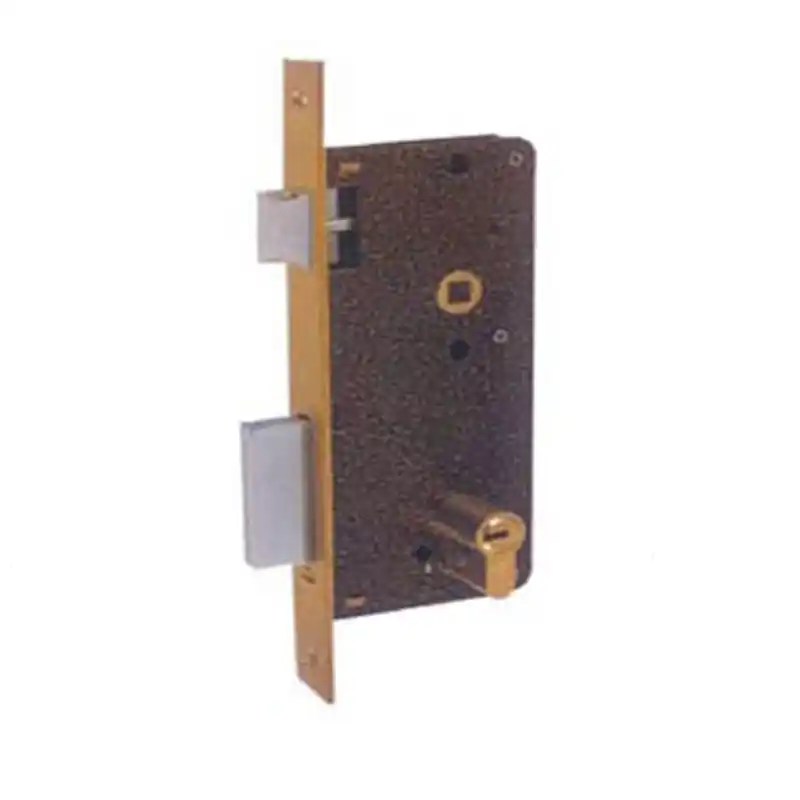 Cerradura ezcurra 720 70mm latonada - Cerraduras Ezcurra