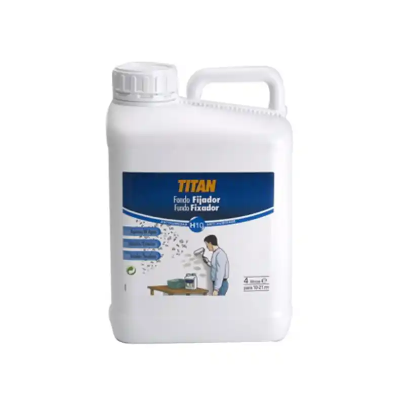 Fijador de fondos titan al agua incoloro 4 litros - Imprimación