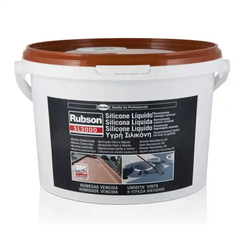 Silicona liquida rubson sl3000 5 kg teja - Impermeabilizante exterior