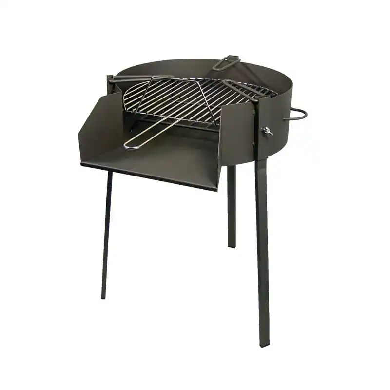 Barbacoa carbon y leÑa imex el zorro 50 x 75 cm con soporte paella - Barbacoas de carbón