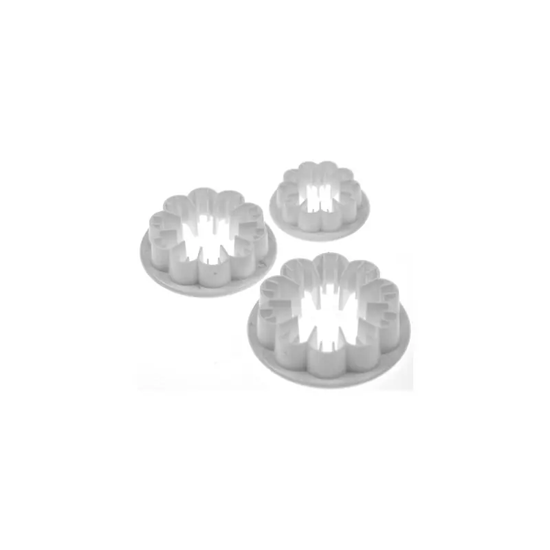 Cortador abs clavel set 3unidades - Cortapastas